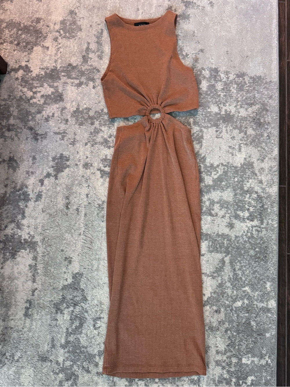 Brown vici cut out dress